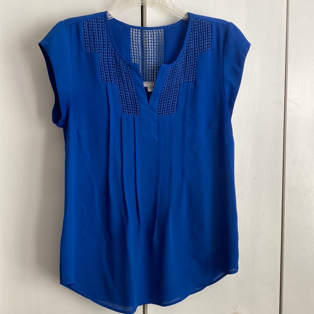 Royal blue blouse